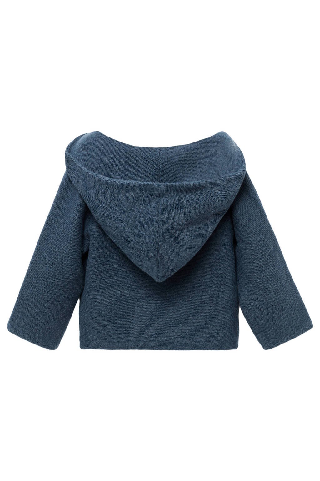 Mango Kids cardigan donkerblauw gebreid