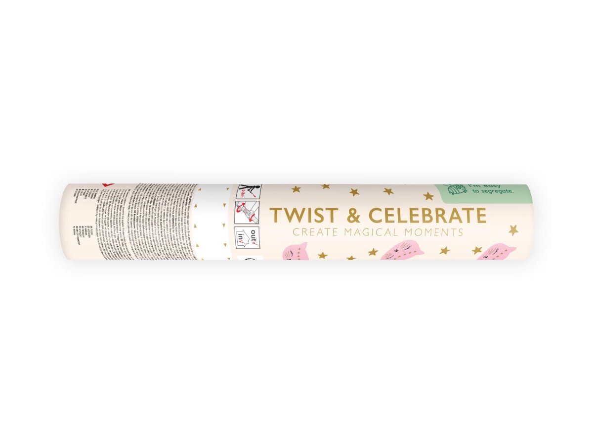 Goud Roze Confetti Kanon 20cm