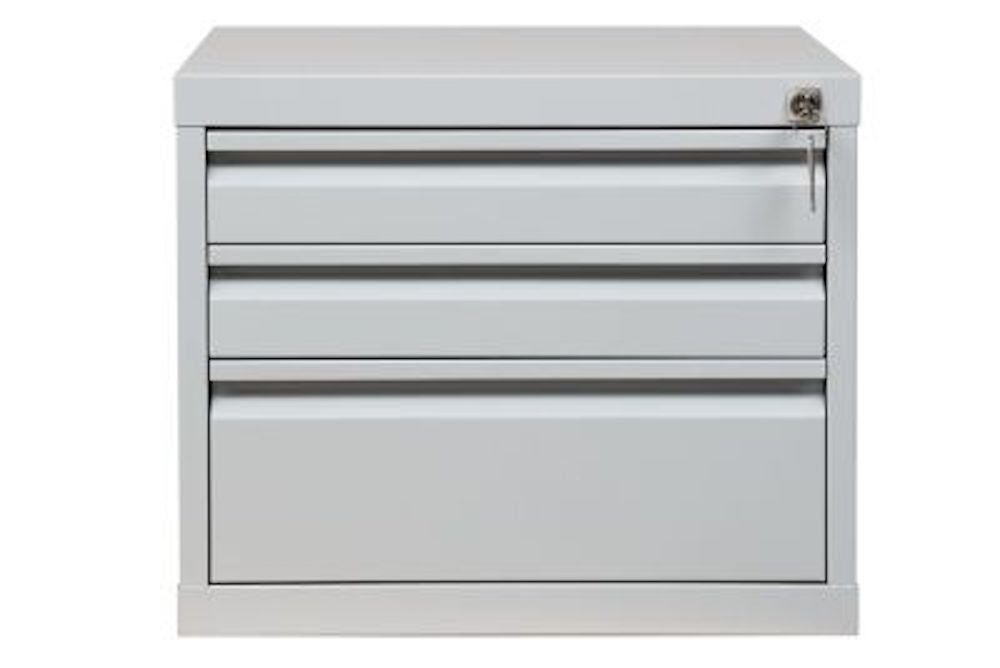 PROREGAL Sparrow Onder-Werkplaats Opbergkast voor Cricket Werkbank met 3 Laden HxBxD 38 x 46 x 55 cm Grijs