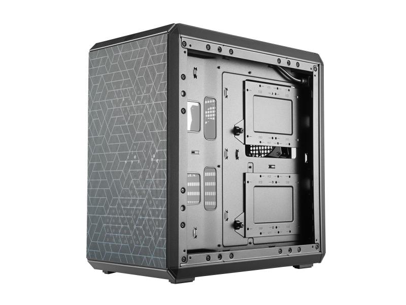 Cooler Master PC-Gehäuse MasterBox Q500L Flexibel gestaltbarer Mid-Tower mit Mini-Tower Abmessungen
