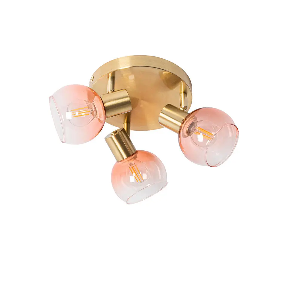 Qazqa opbouwspots vidro roze e14