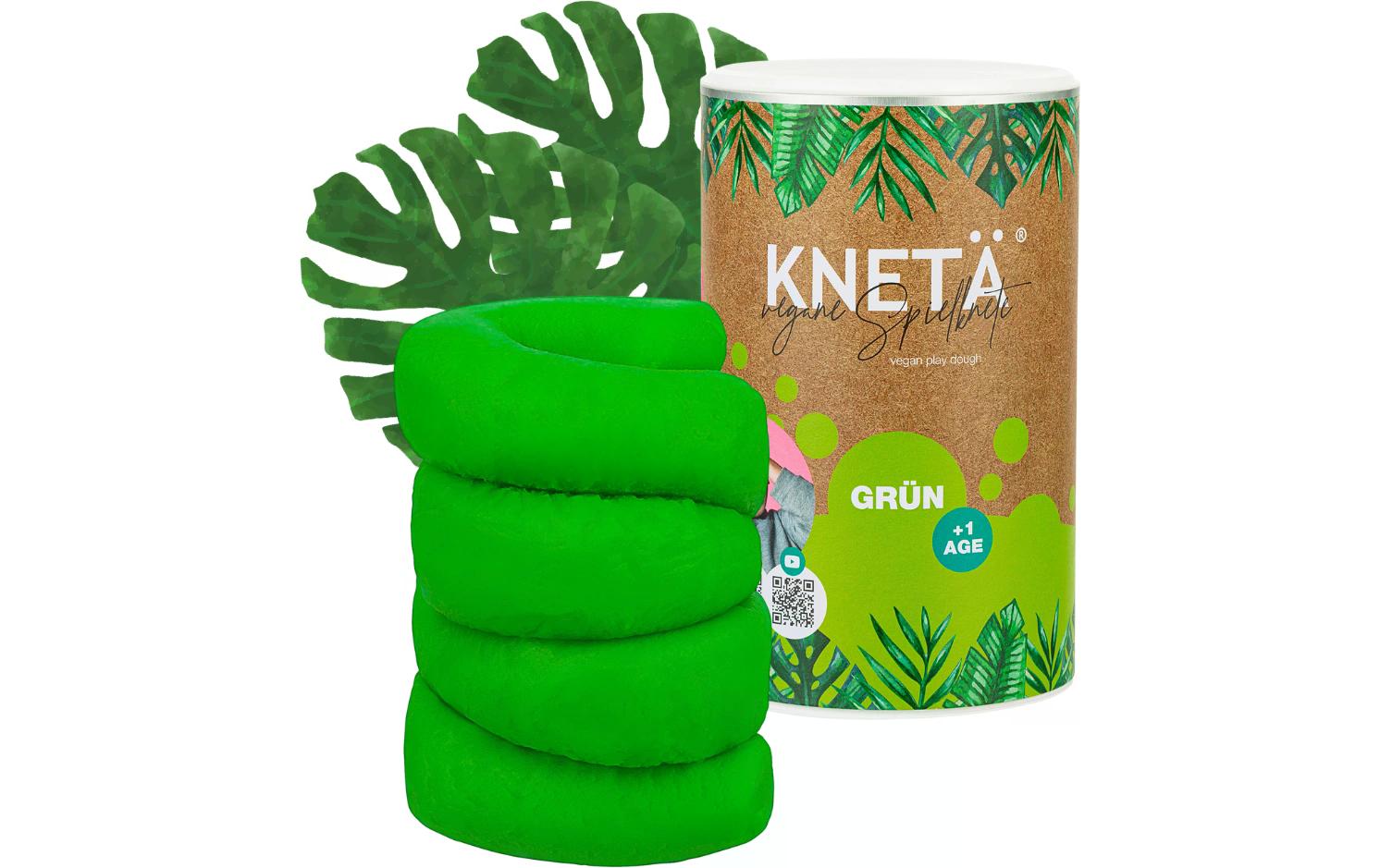 Knetmasse XXL Papierdose 1 kg GrünVegane Knete in einer Dose