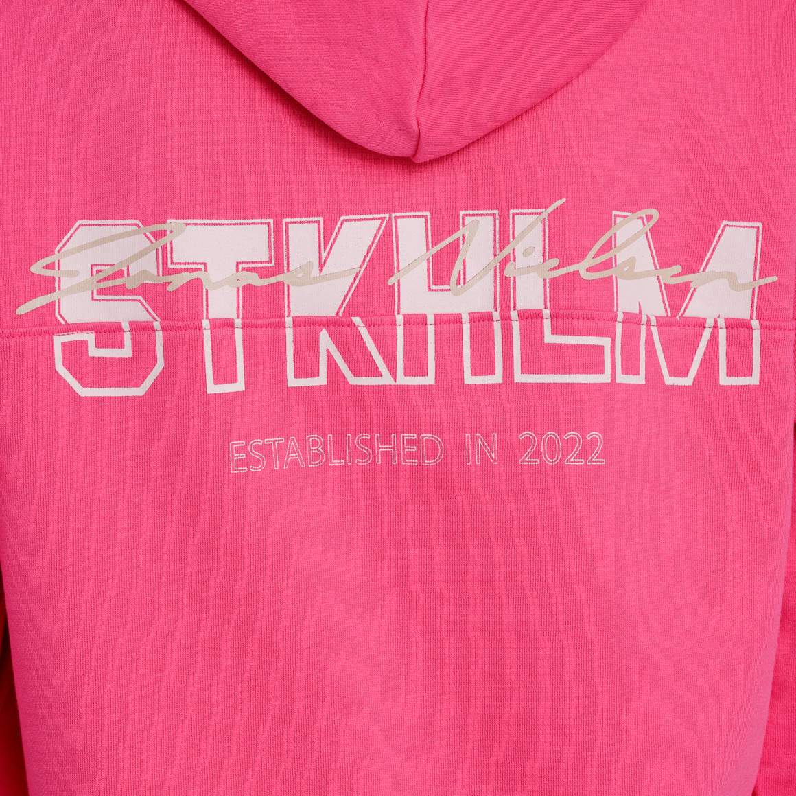 Jonas Nielsen Damen Hoodie mit Logo-Stickerei pink