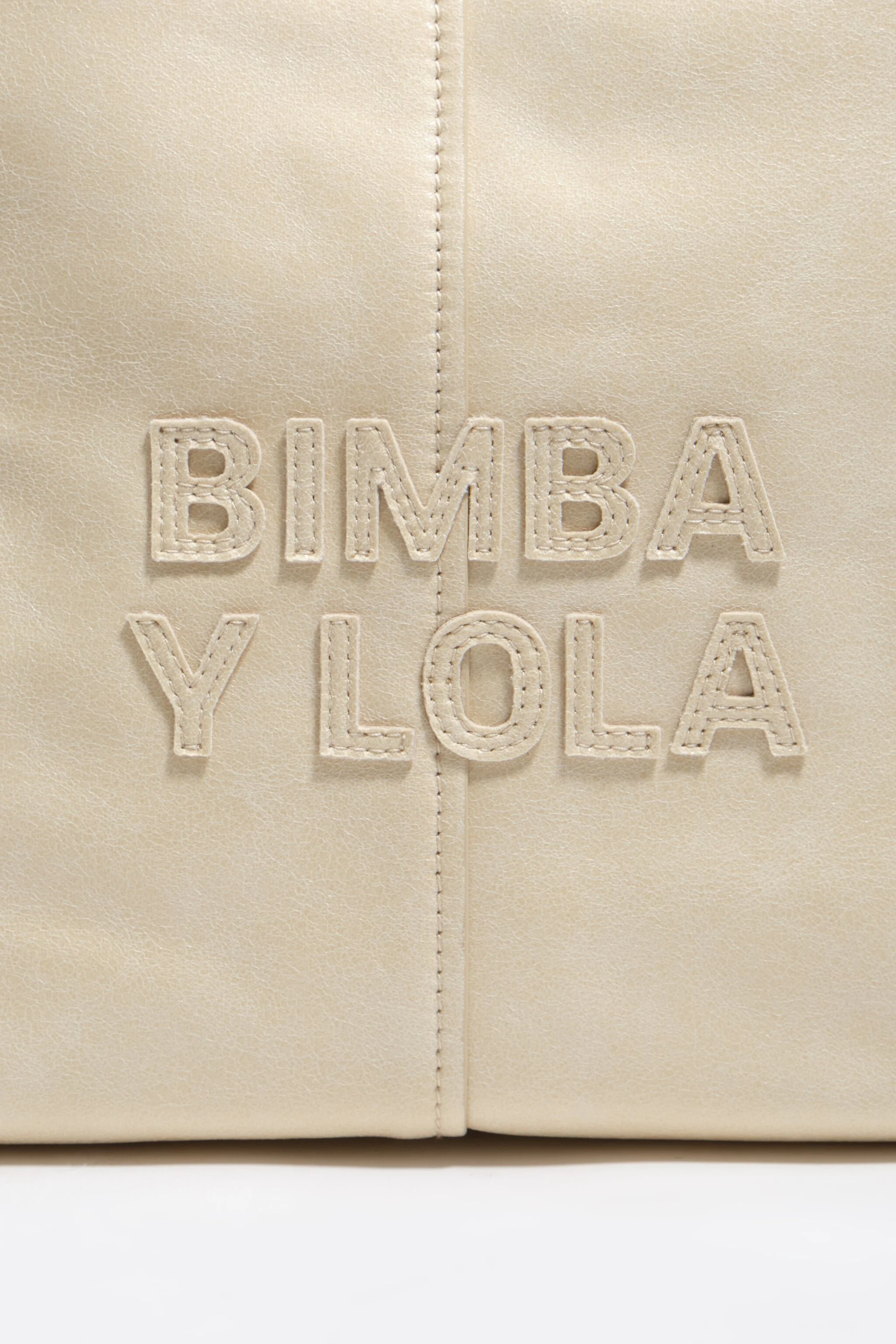Bolsa de ombro grande cor marfim