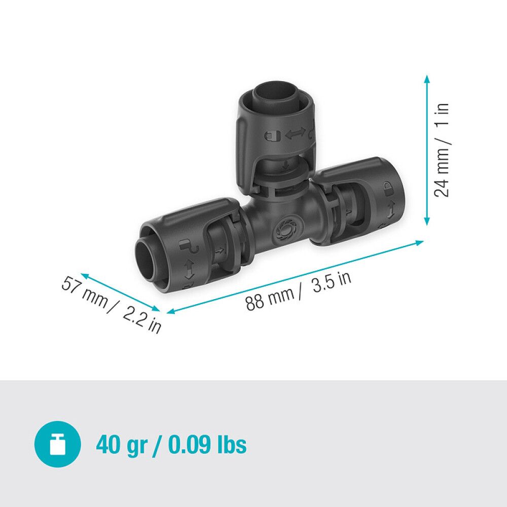 T-KOBLING GARDENA MICRO-DRIP-SYSTEM 1/2