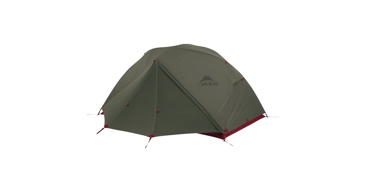 MSRElixir 2 Backpacking Tent  (Olijfgroen/rood)