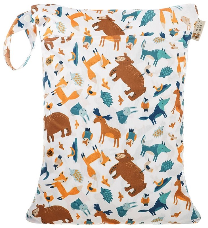 HappyBear Wetbag - Bosdieren