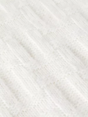 Suéter de gola alta com textura tonal e monograma TH