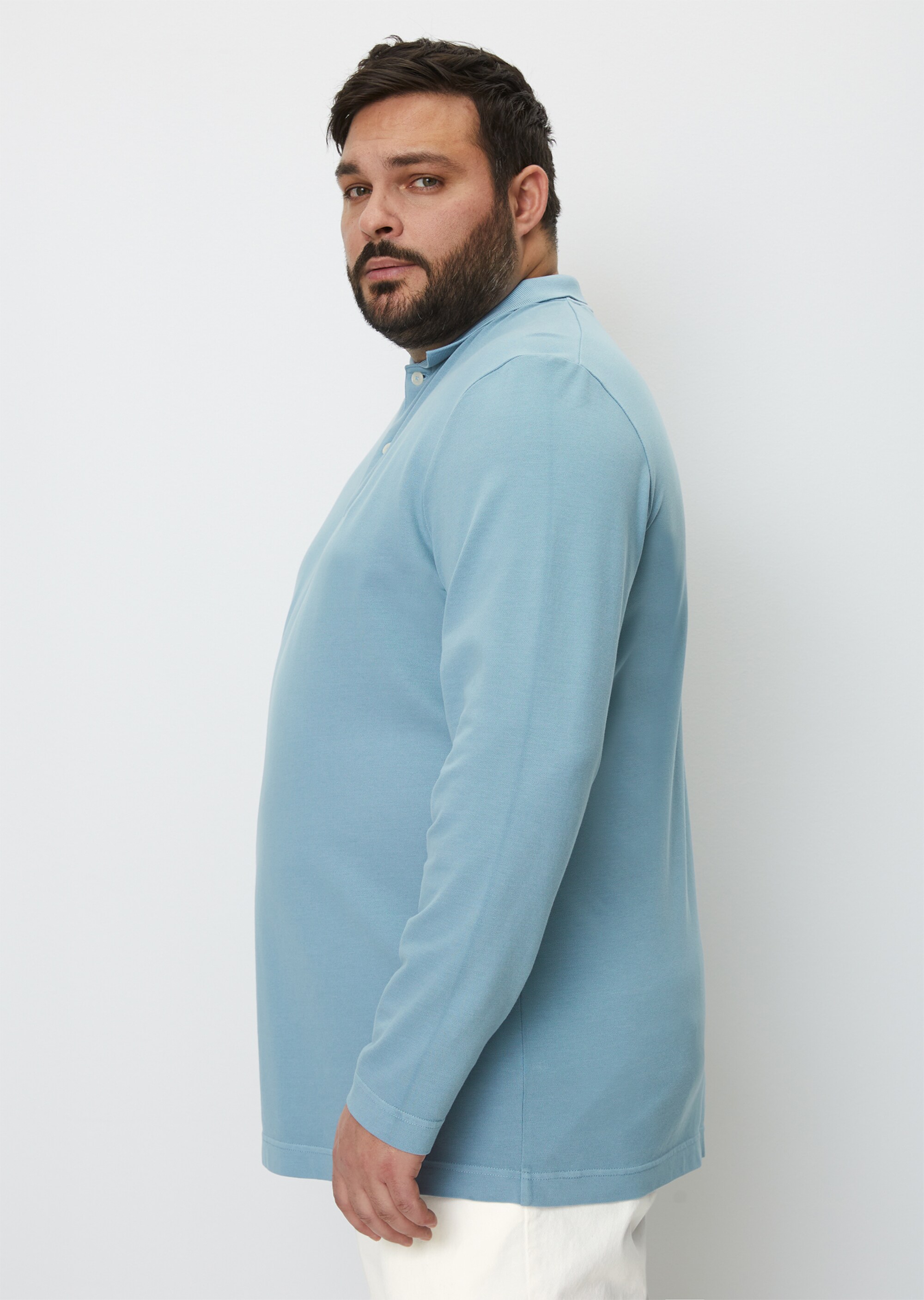 Poloshirt Piqué regular aus Bio-Baumwolle mit Elasthan