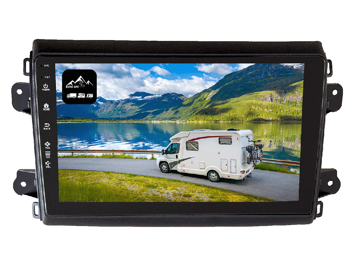 BergGPS FD-9000-F8 - 9-inch Fiat Ducato Radio camper navigatie