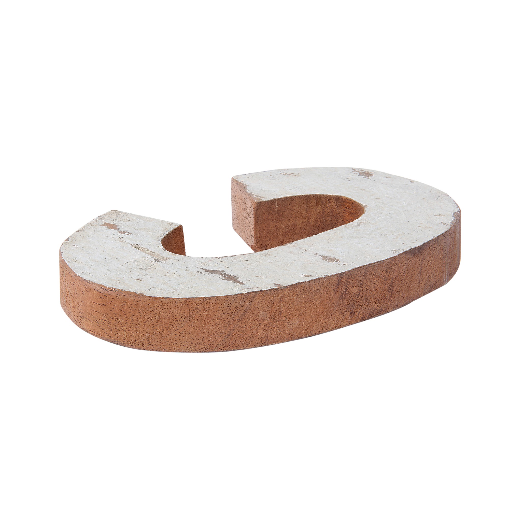Holzbuchstabe 'C', mehrfarbig, T 2,5 cm, B 13 cm, H 19 cm von fischer's lagerhaus