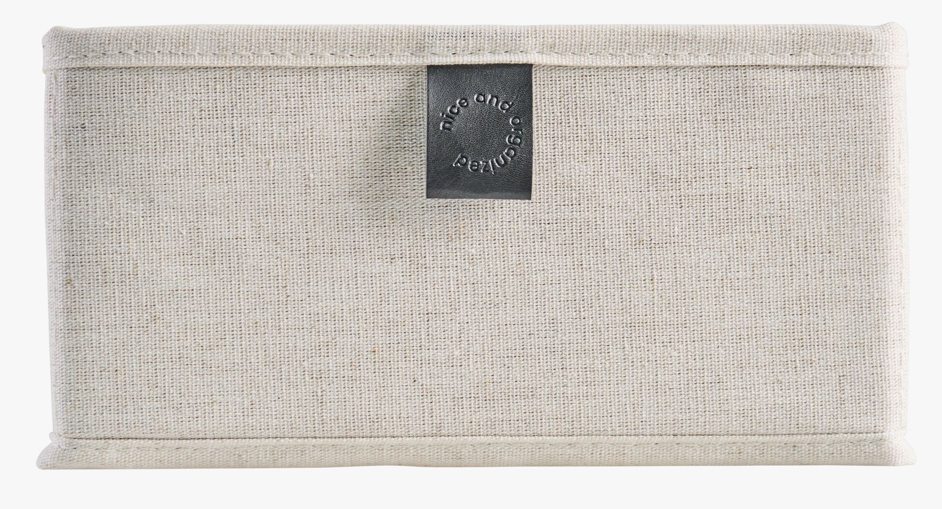 Organiseringsboks lys natur - 28x14x11 cm