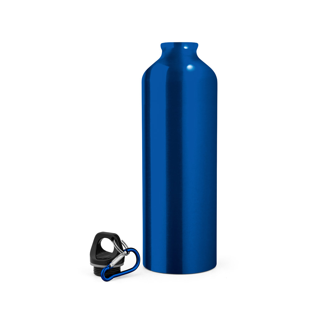 hi!dea 94688 - Bouteille de sport 800mL en aluminium avec mousqueton
