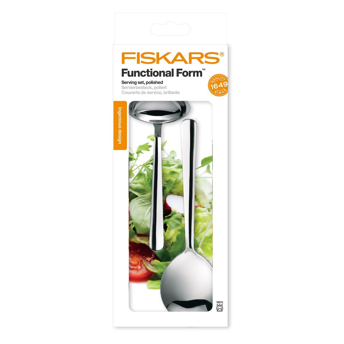Functional Form serveringssett 2 deler, blank