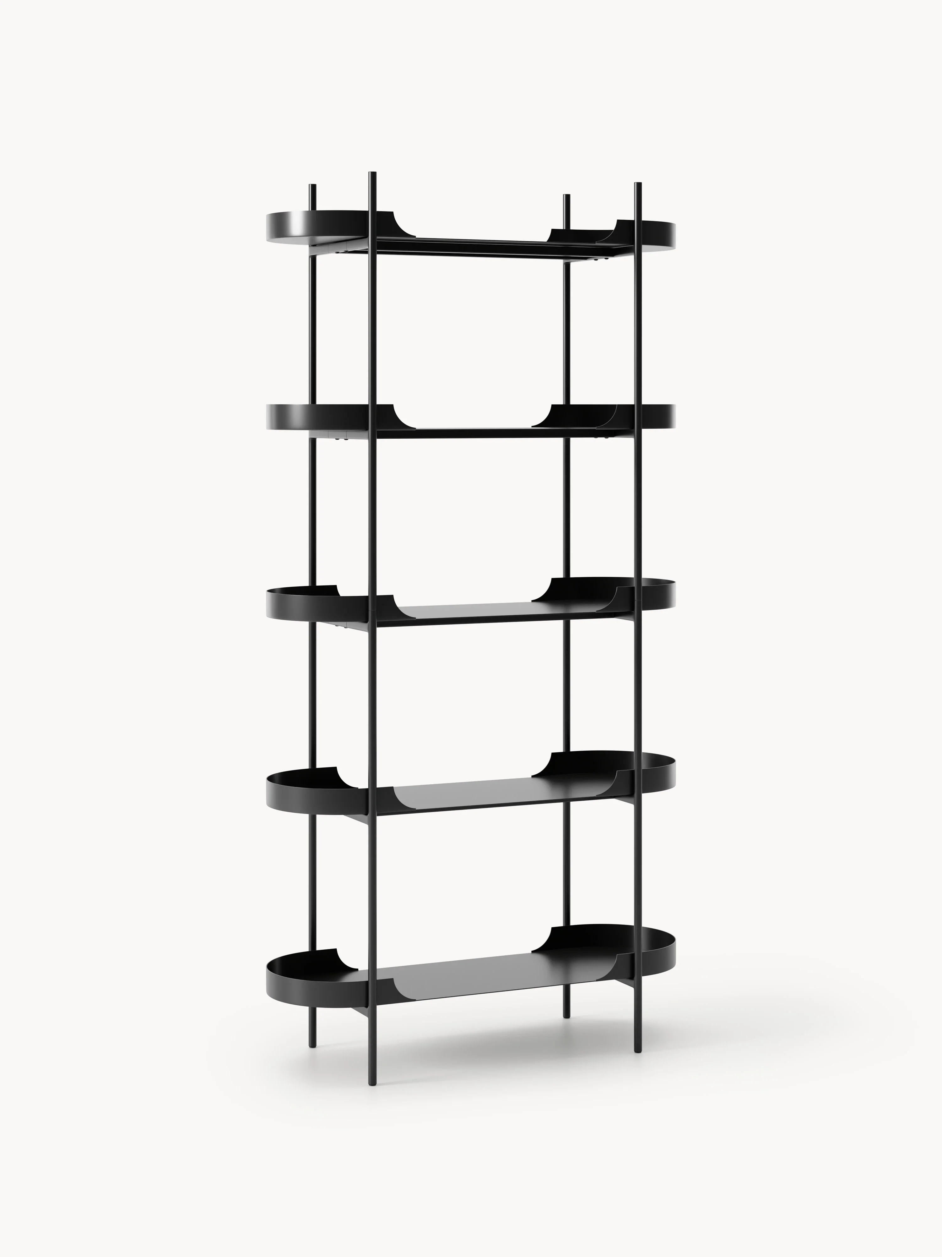 Hoog metalen wandrek Taru