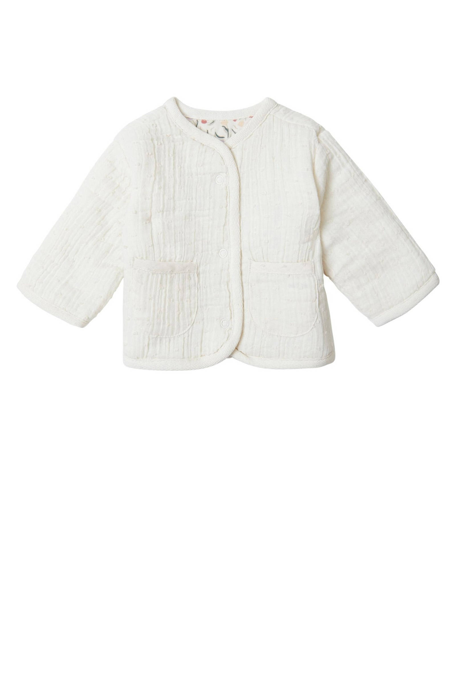 Noppies reversible jasje offwhite/groen