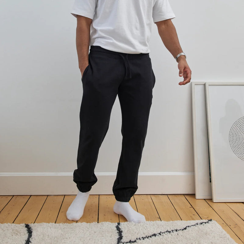 Sweatpants Loose Fit Herren aus Bio-Baumwolle Schwarz