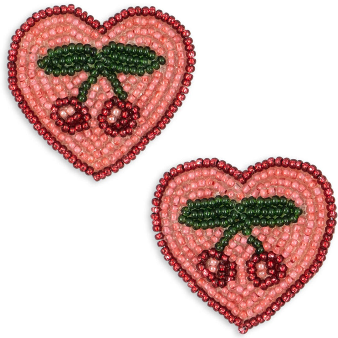 konges sløjd haarclips heart - cherry - 2st