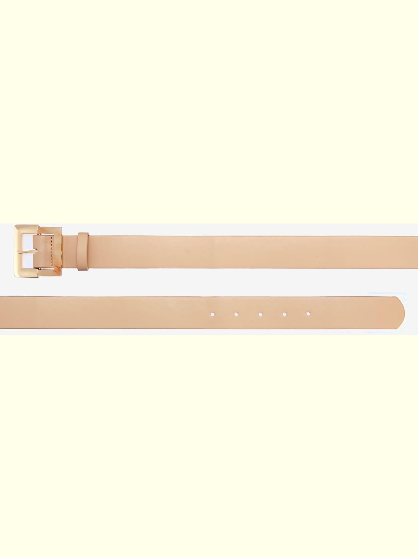 Ceinture hanches ceinture tendance avec boucle bicolore en résine synthétique et métal