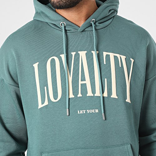 Sweat Capuche LL689 Bleu Canard