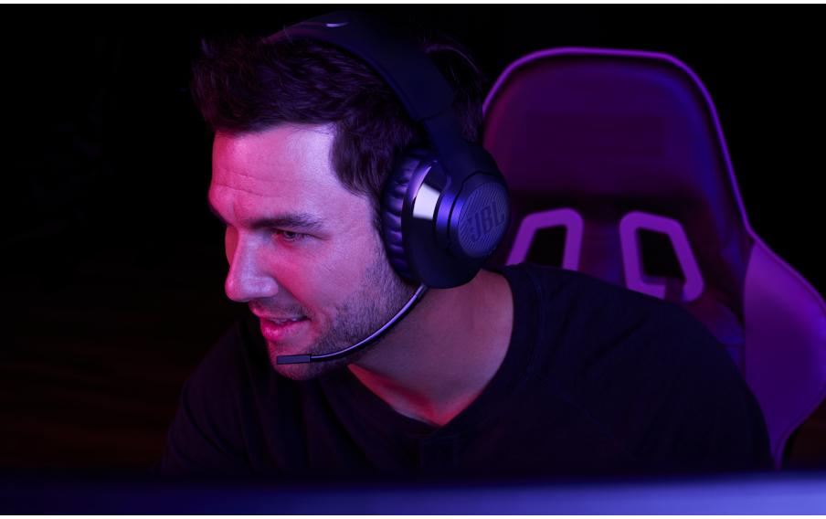 Headset Quantum 350 SchwarzKabelloses PC-Gaming-Headset mit abnehmbarem Boom-Mikrofon