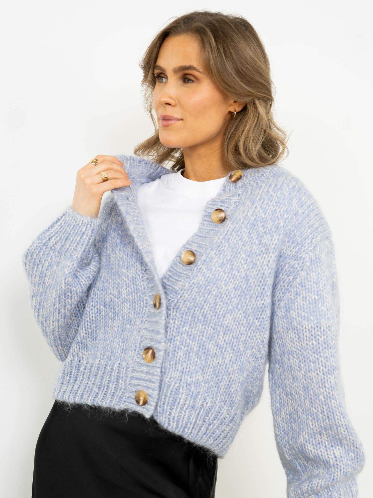 Suanne New Long Sleeve Knit Short Cardigan