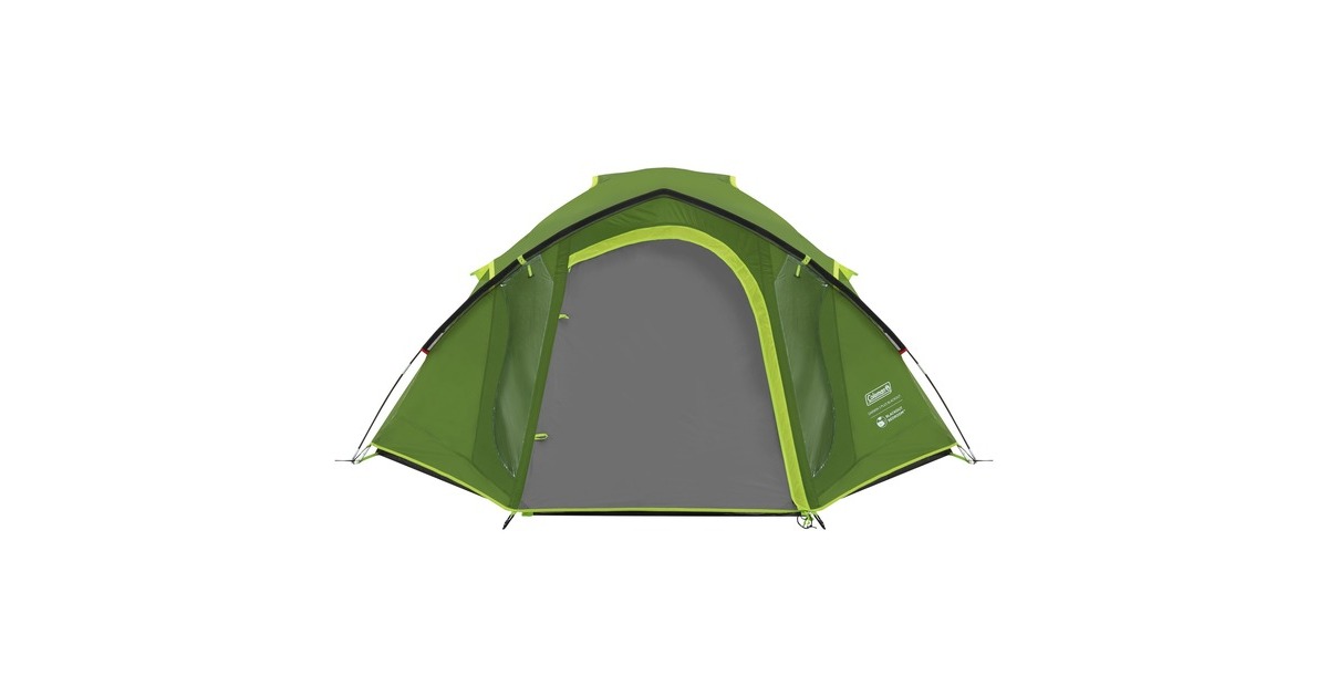 ColemanDarwin 3 Plus koepeltent  (Donkergroen/lichtgroen, met voorbouw, model 2025)