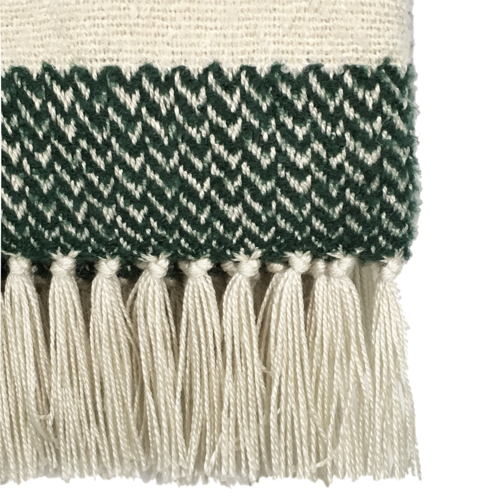 Malagoon Sahara Grainy Green Plaid 125 x 150 cm