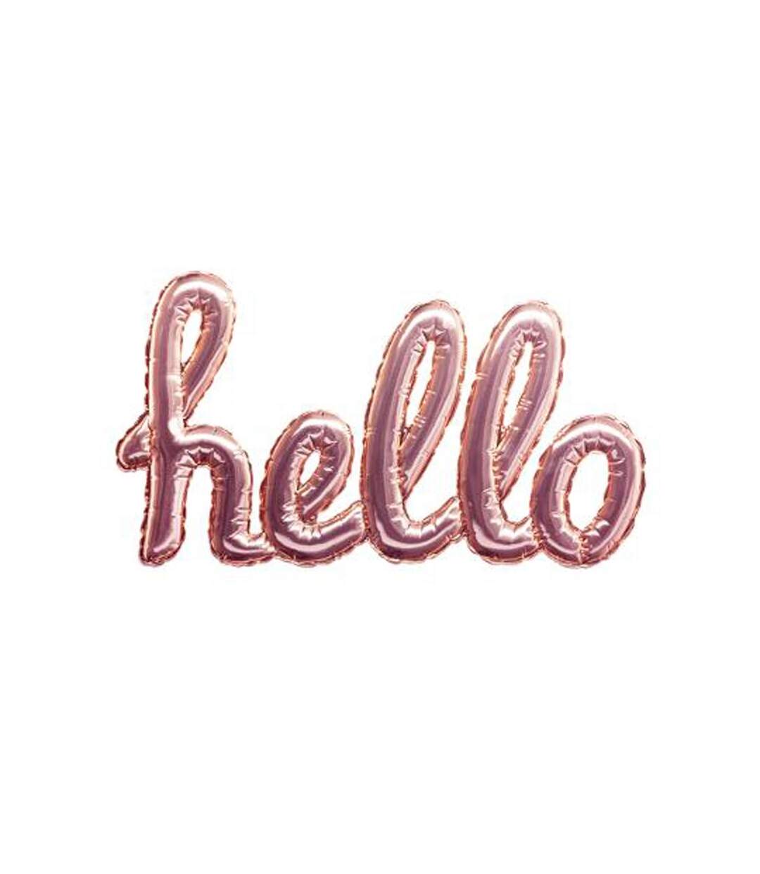 Sticker Ballon Hello 22x40cm Rose