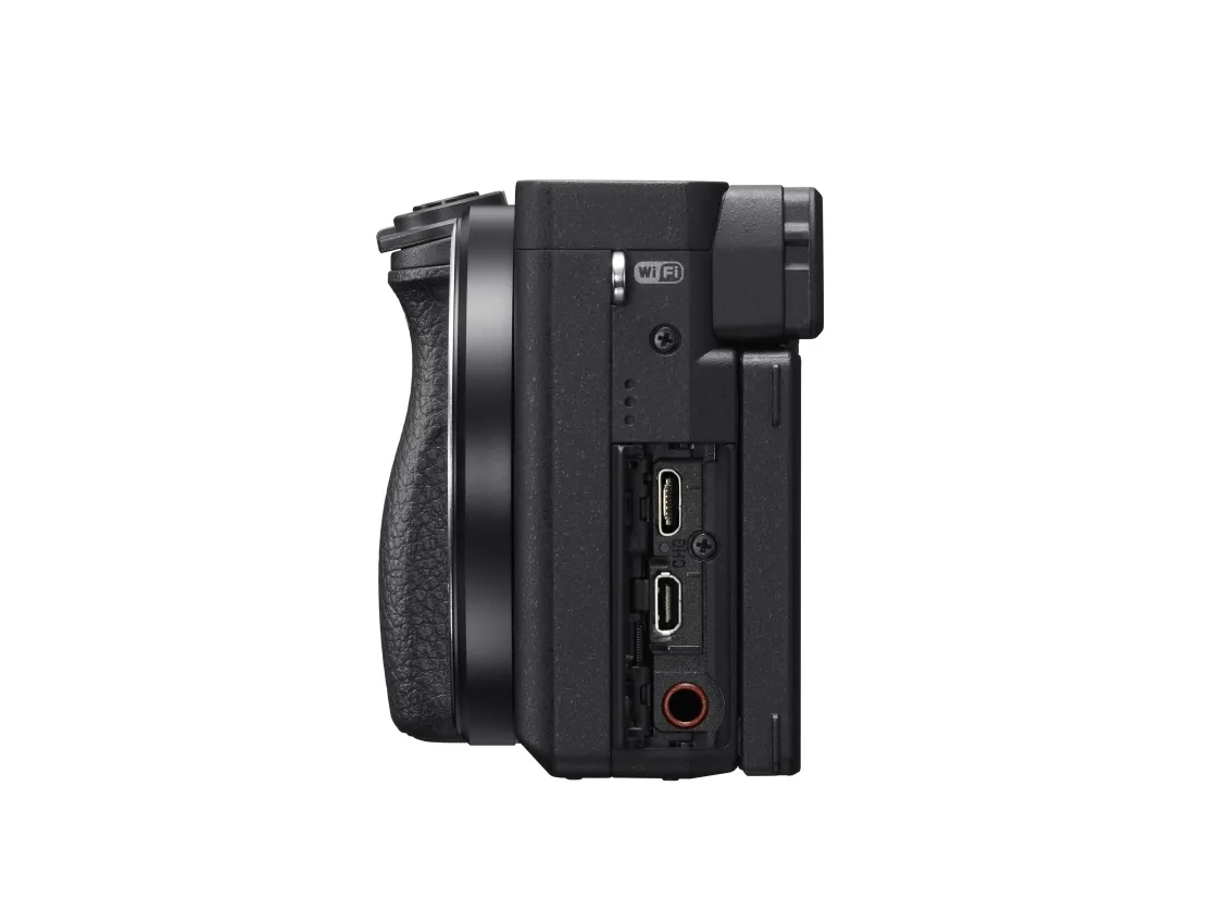 Sony a6400 ILCE-6400L - Digitalkamera - spejlløst - 24.2 MP - APS-C - 4K / 30 fps - 3x optisk zoom 16-50 mm objektiv - Wi-Fi, NFC, Bluetooth - sort