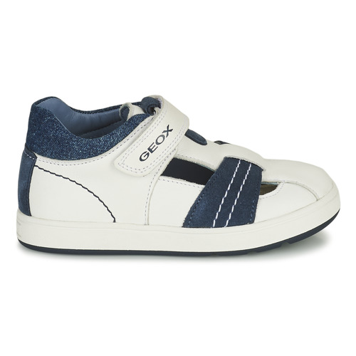 Geox - B BIGLIA B. A - NAPPA+SCAM. - Blanc / Marine