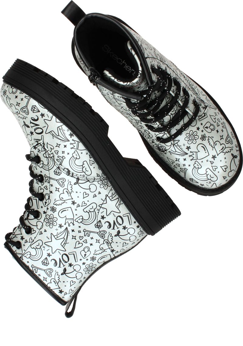 Skechers Gravlen Hi Boots Zilver Meisjes