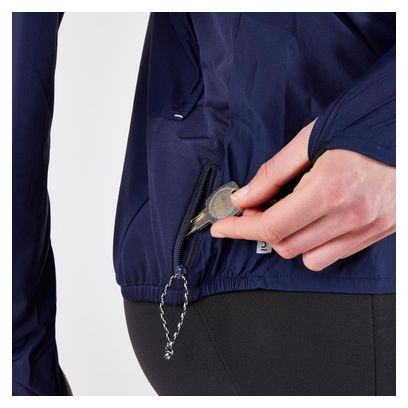 Veste coupe-vent Femme Kiprun Run 900 Wind Bleu marine