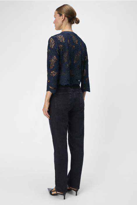 Object blauwe dames blouse