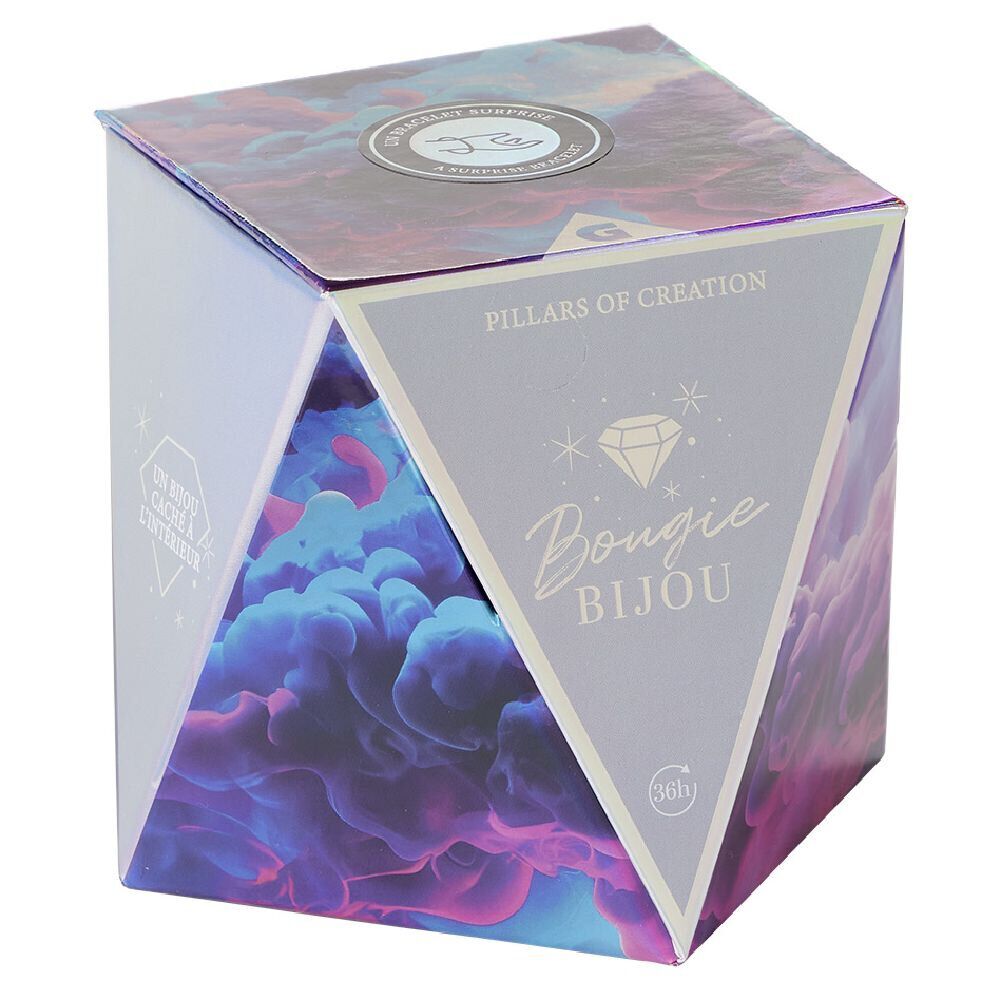 Bougie bijou bracelet argenté senteur cèdre 36h