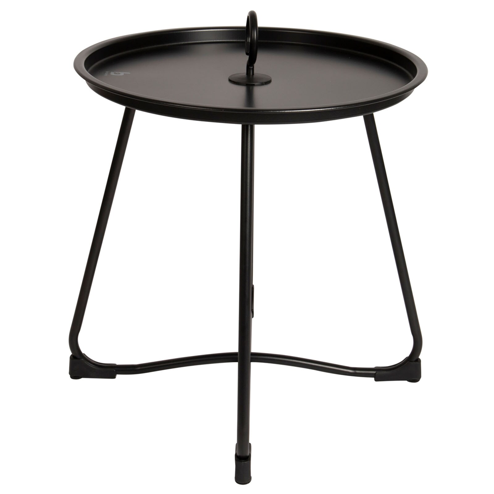 BO-CAMP Industrial Garten Beistelltisch Palmetto Tablett Camping Klapp Tisch Ø45