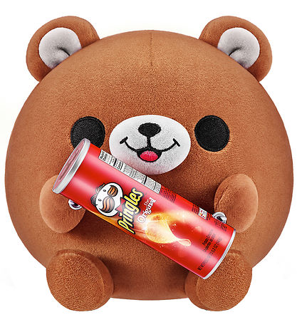 Snackles Kuscheltier - 35 cm - Der Bär Terry m. Pringles