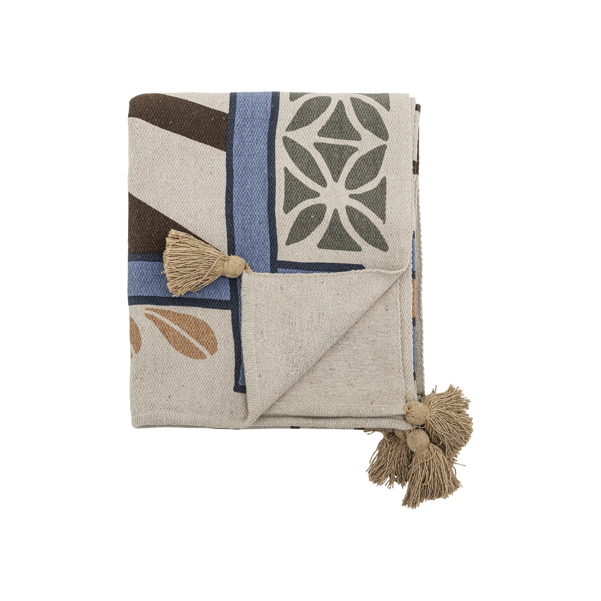 RUDAUR - Plaid tissu | Bleu