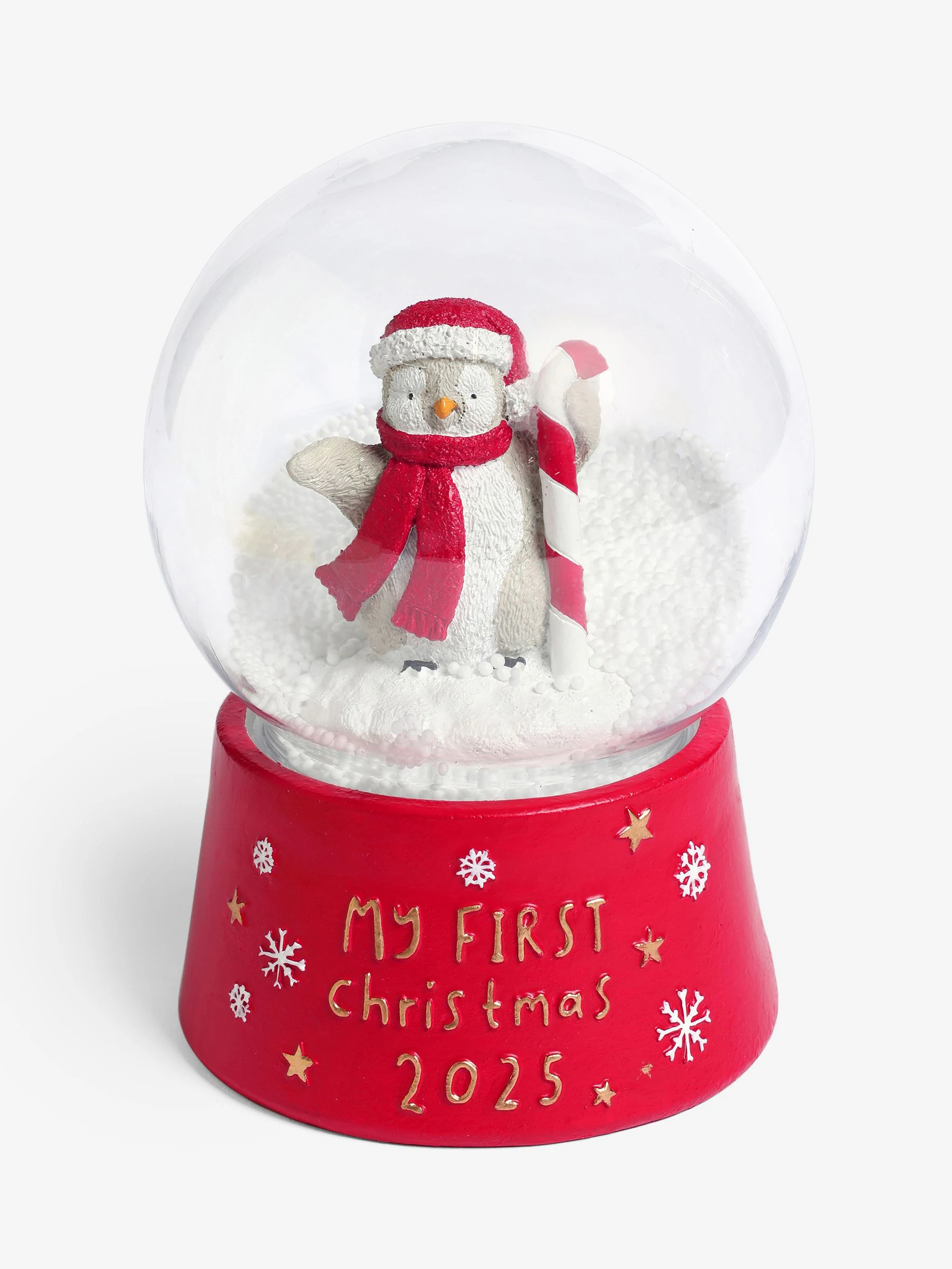 Penguin Babys First Christmas 2025 Snow Globe