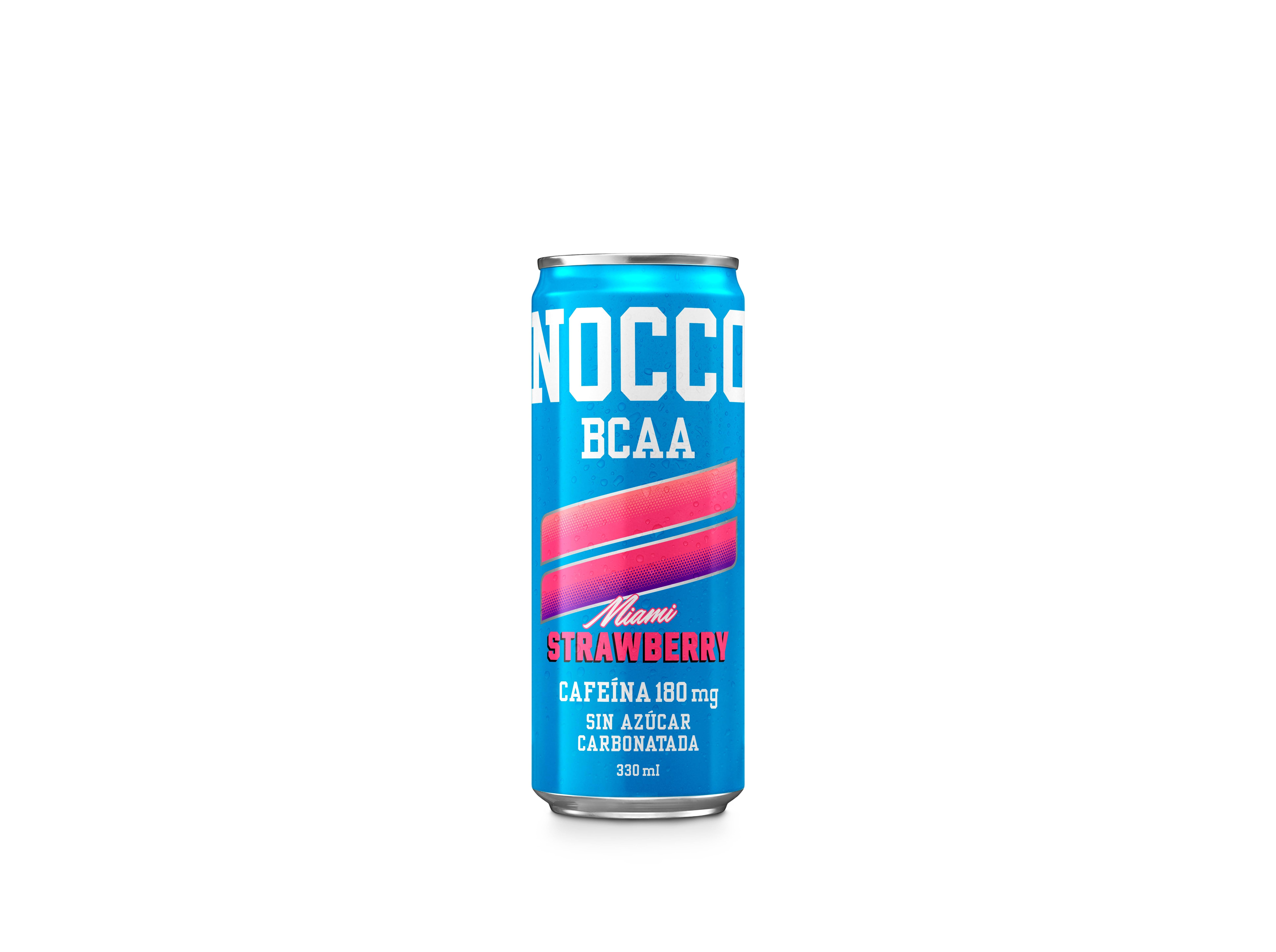 BEBIDA ENERGÉTICA NOCCO BCAA MIAMI STRAWBERRY 0.33L