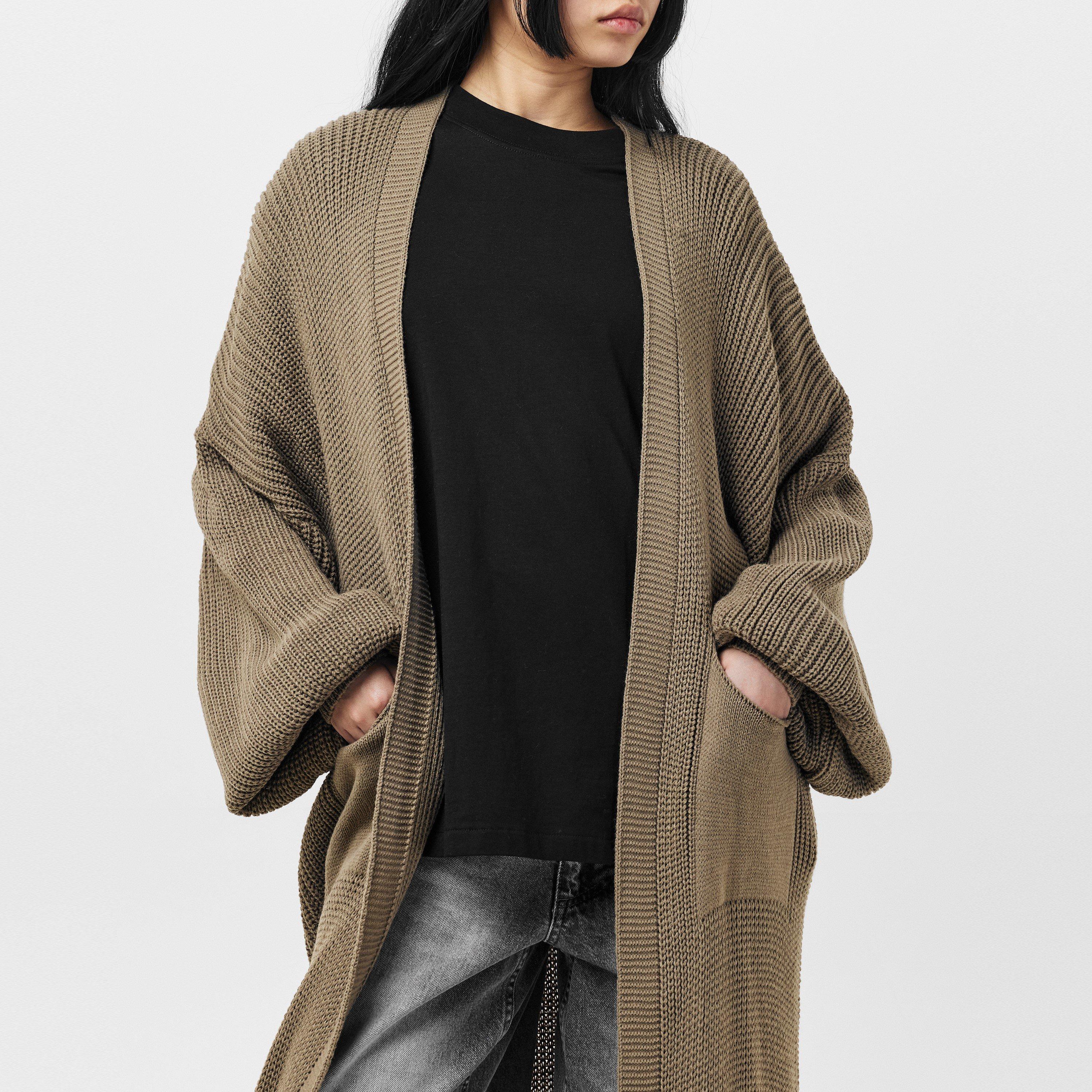 Missy Empire Balloon Sleeve Knitted Cardigan