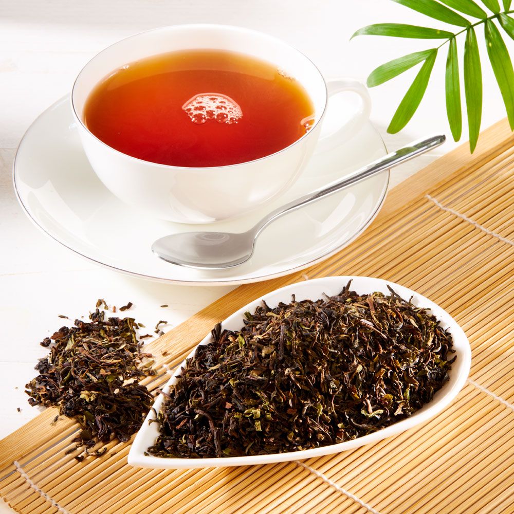 Rauf Tee Schwarzer Tee Darjeeling First Flush Flugtee Bio