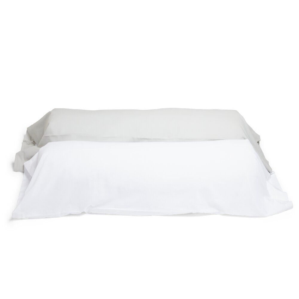 Taie de traversin 85x185cm polycoton gris