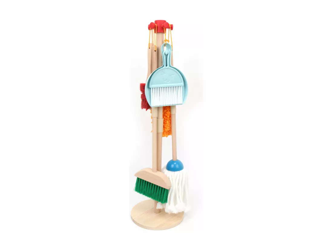 Jeu de Set de Nettoyage pour Enfants Enoki À partir de 3 ans Bois Multicolore 70x20x20