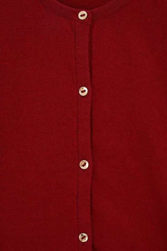 WE Fashion - Vest - Katoen - Lange Mouwen - Ronde Hals - Knoopsluiting