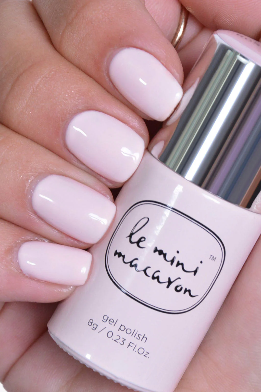 Le Mini Macaron Neglelak Gel rose glacee