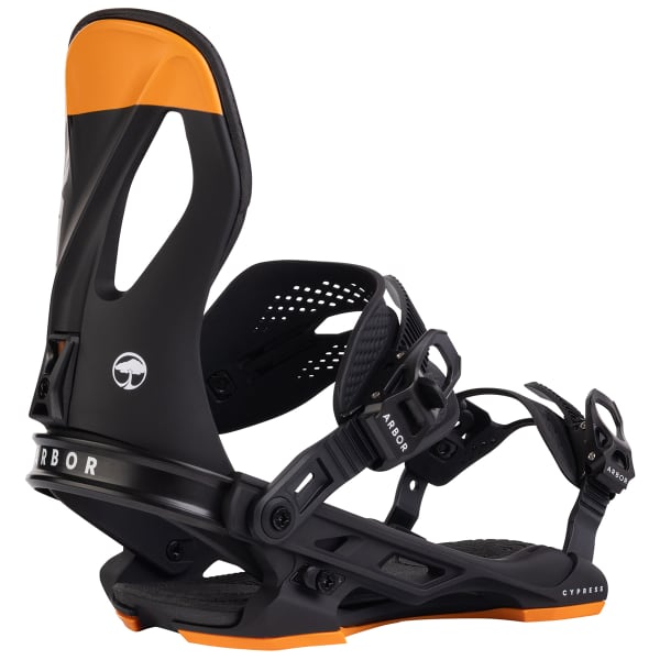 Fixation snowboard ARBOR CYPRESS BLACK/ORANGE