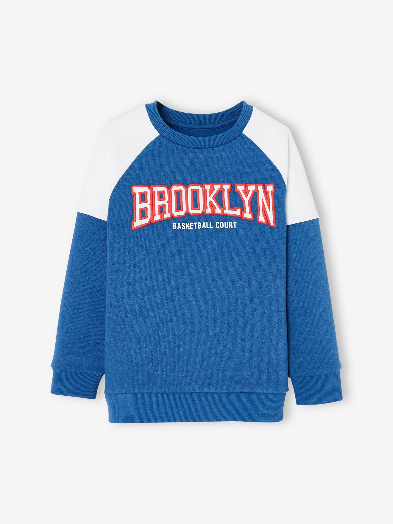 Conjunto de treino infantil Brooklyn Nets com blocos de cores, azul elétrico