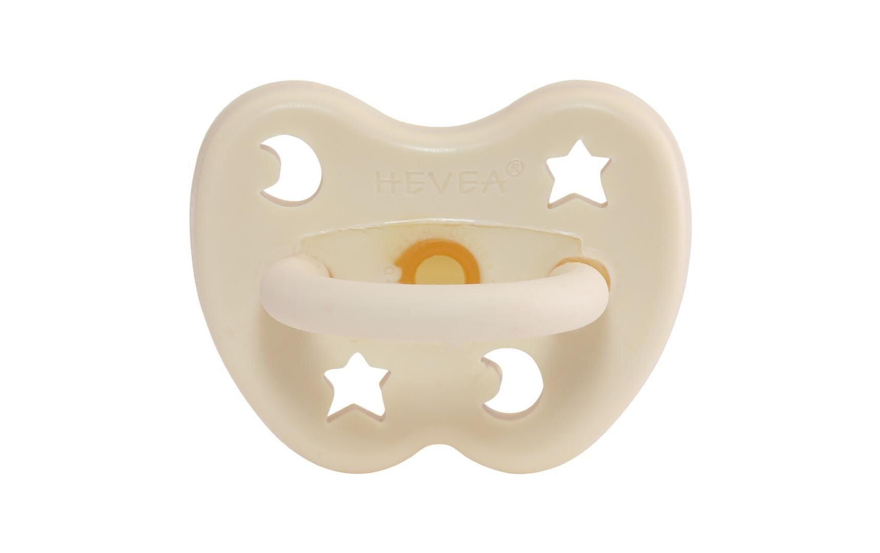 Nuggi Stern und Mond Orthodontic Naturkautschuk 0-3 MonateSchnuller 100% kunststofffrei