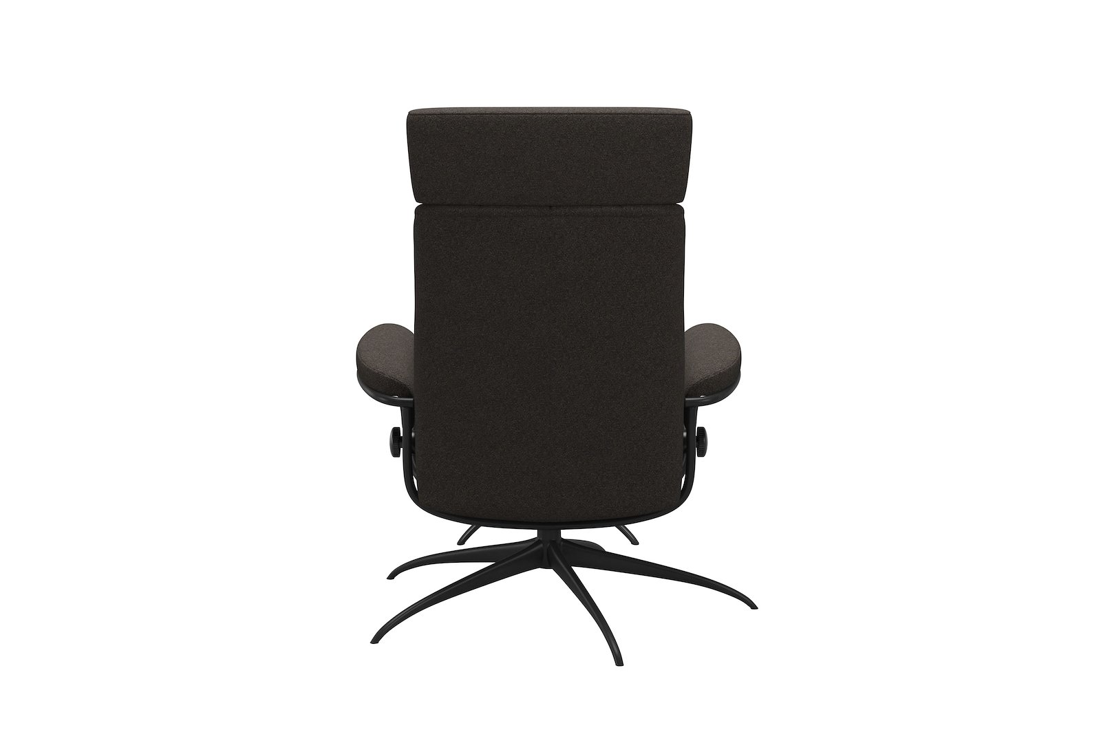 London lenestol m/krakk Tekstil Orchid Brown - Star - Matt Black